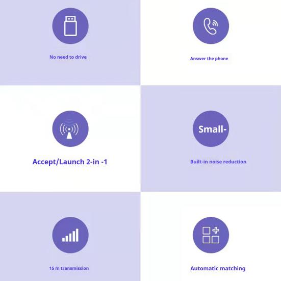 Bluetooth-kompatibilní Car Audio Converter Vysílač s čistým zvukem Plug-Play Široká kompatibilita Univerzální audio adaptér