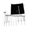 A96I-Aluminum Alloy Chakra Tuning Forks Set With Hammers For Healing, Sound Therapy, Meditation, Yoga