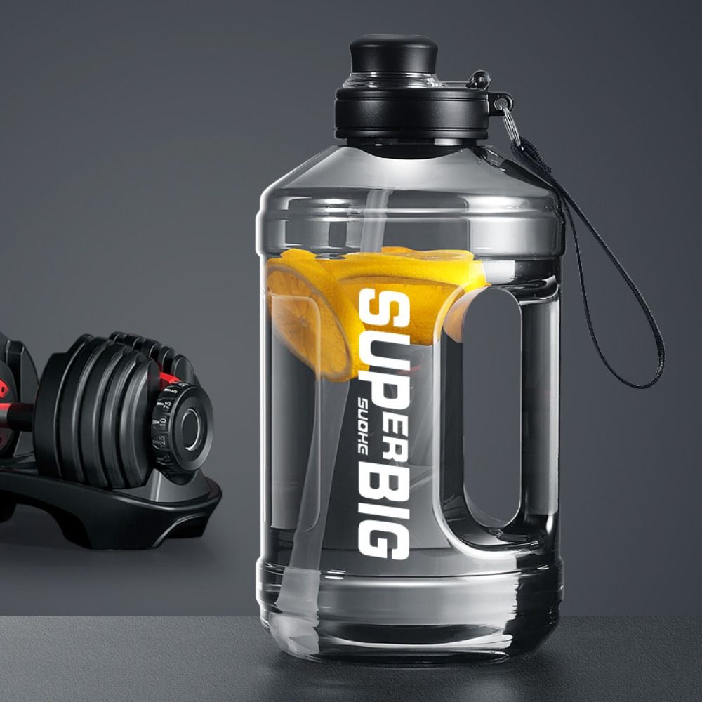Large Capacity Sports Water Bottle Handle Travel Bottles Drinking Bottles Gym Cycling Cup Camping