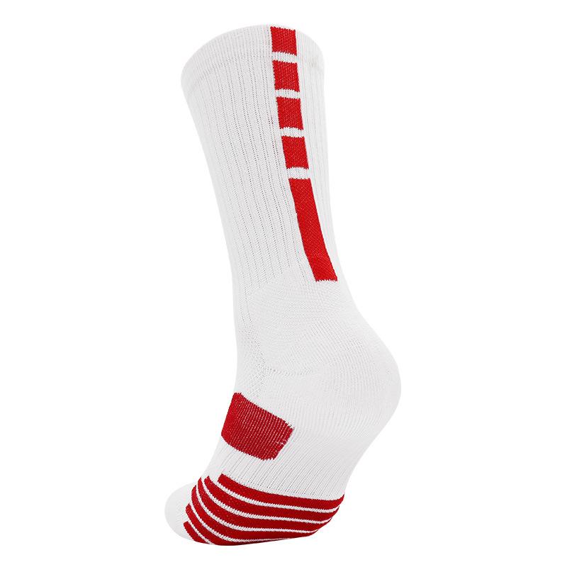 Men's High-Top Basketball and Running Elite Socks with Cushioning