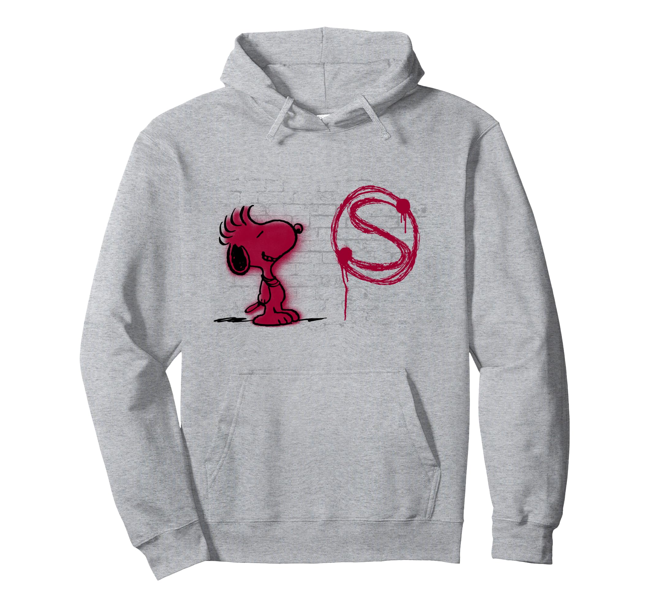 

Peanuts Snoopy Red S Graffiti Hoodie серый