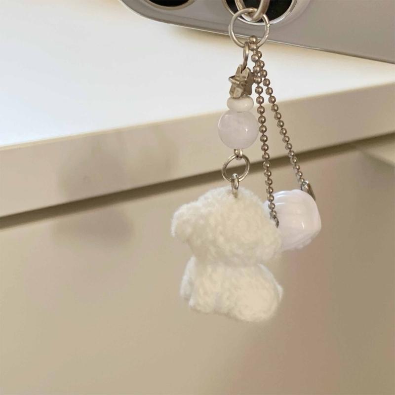 Stylish Dog Phone Chain Bag Hainging Ornament Dog Pendant Suitable for School Office Travel and Daily Decoration