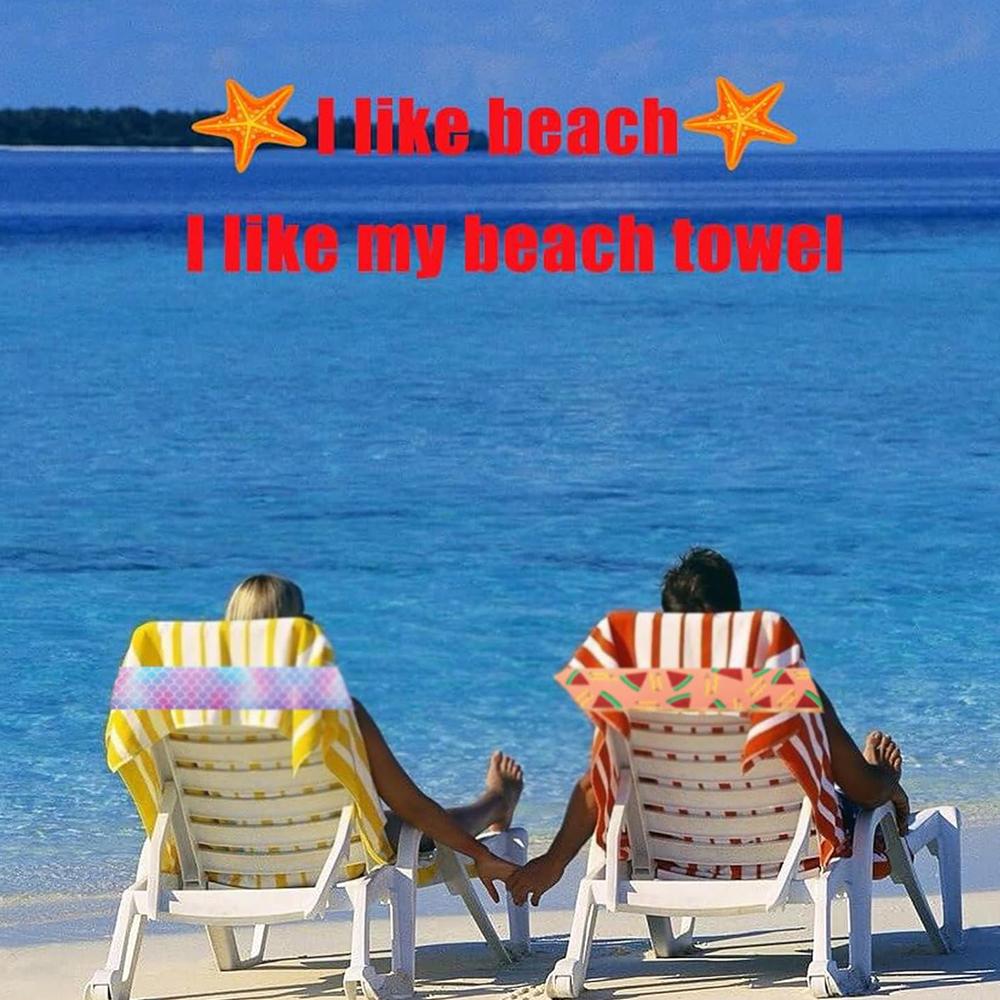 8 PCS Stretchable Latex Towel Bands for Beach Chairs