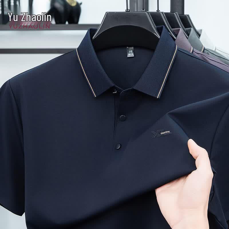 YUZHAOLIN Men s Ice Silk Polo T-Shirt 52