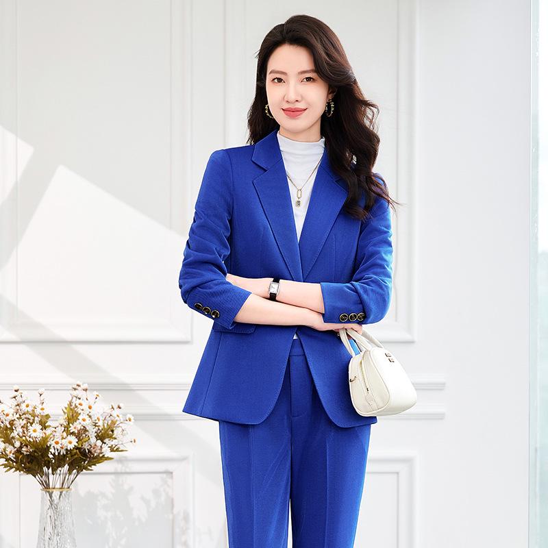 Zihong Red High-End Autumn/Winter Professional Commuter Suit