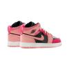 Air Jordan 1 Mid PS Coral Chalk Barnsneakers Rosa Rush-Rosa Svart 640734-662