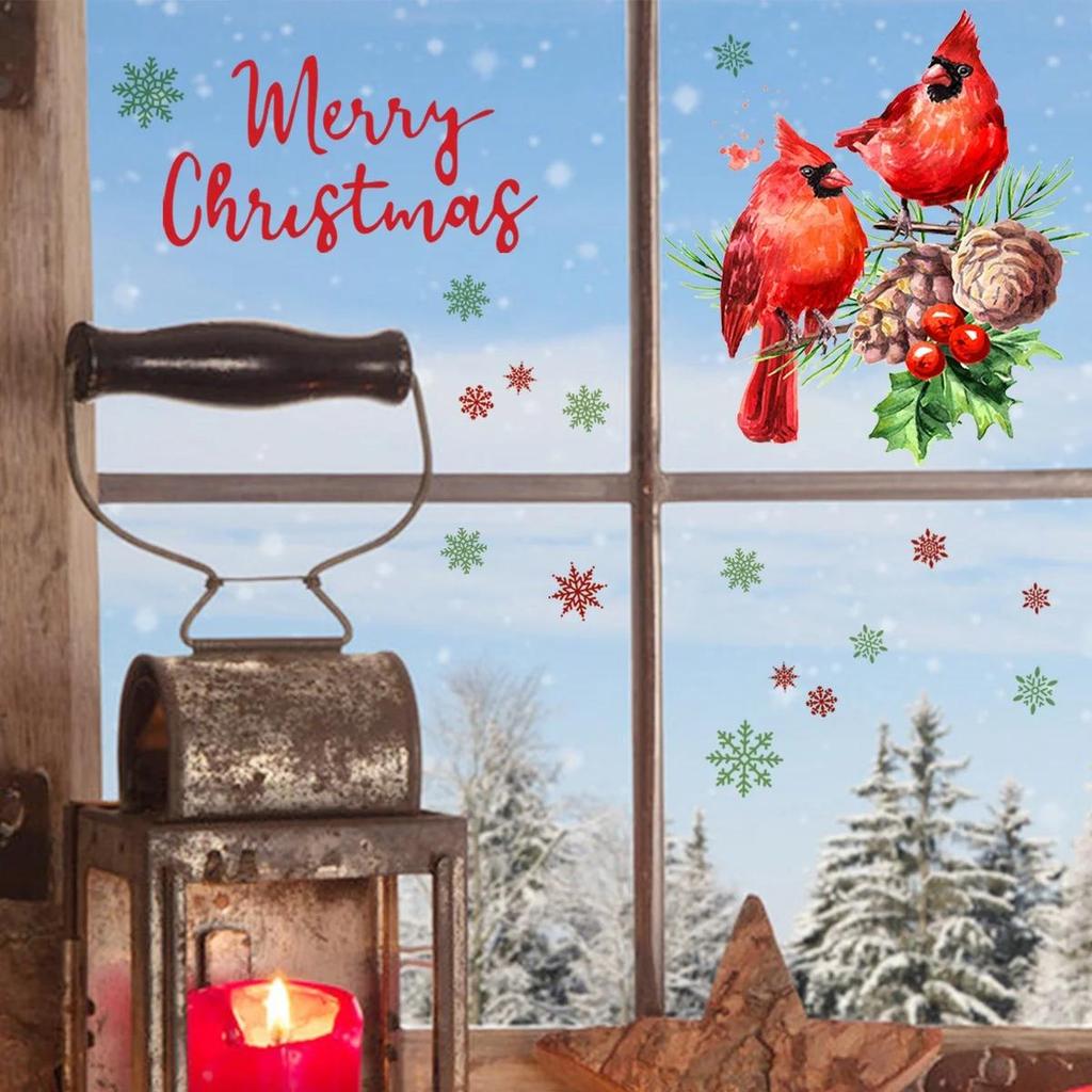 Creative New Christmas Decoration Wall Sticker Glass Sticker Door Sticker Simple and Fashionable Removable Wall Sticker