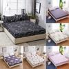 Bed Sheet Fitted Cover Without Pillowcase Floral Printed Single Double Size King