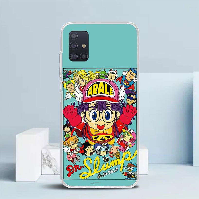 Arale Dr Slump Soft Cover for Samsung Galaxy A12 A22 A32 A52 A72 A02S Phone Case Note 20 Ultra 10 S10 Plus A51 A71 A50S A20S A10