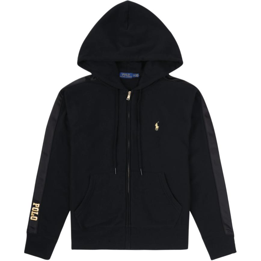 

Polo Ralph Lauren Embroidered Satin Trim Hooded Sweatshirt Women Sweatshirt 211782887-001 XXS