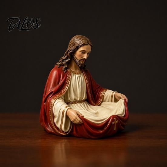 Jewelry Storage Box, with Jesus or Virgin Design Religious Tray, Compact Multi-Use Faith Atmosphere Jewelry Holder, for Prayer Beads Crystal Ores