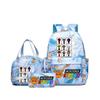Rhythm box teen schoolbag sprunki cartoon print backpack pencil bag three-piece children's schoolbag 4