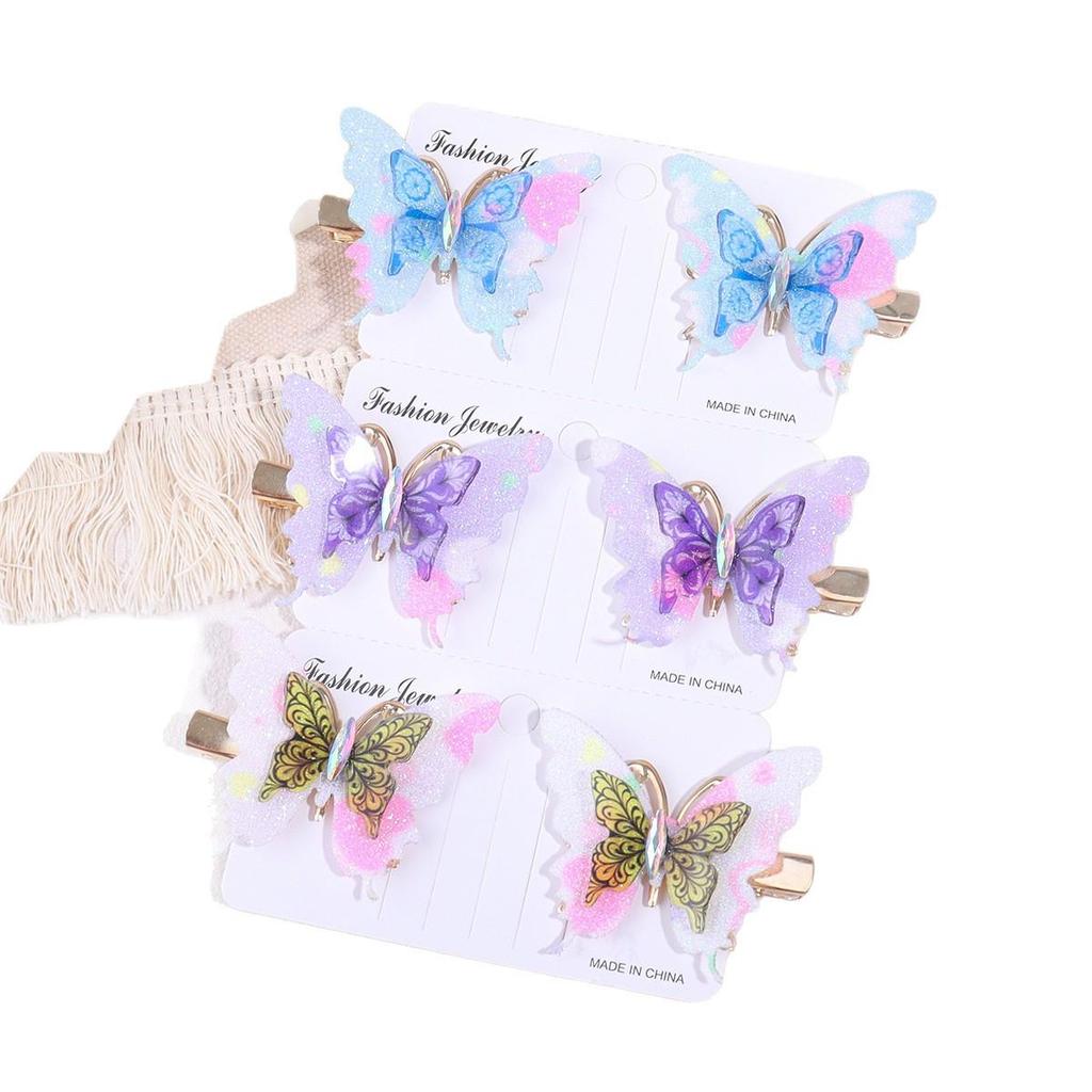 Cross-Border Butterfly Hair Clip for Girls - Ancient Costume Style Hair Accessory