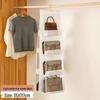 Double-Sided Fabric Hanging Bag Organizer - Dustproof Multi-Layer Wardrobe Storage