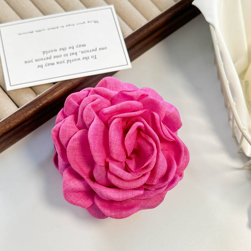 Fabric Wers Large Claws Women's New Sweet Shark Clip French Wer Haripins Elegant Hair Accessories Solid Color