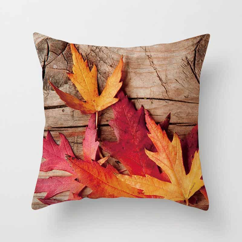Fashion Tropical Plant Polyester Pillow Case Office Fabric Sofa Cushion Cover Home Polyester Pillow Case