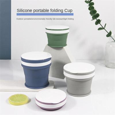 Einziehbare, faltbare Wasserbecher, Teleskop-Faltbecher für unterwegs, faltbare Becher für Outdoor-Sport, Camping-Trinkgefäße, Reisebecher
