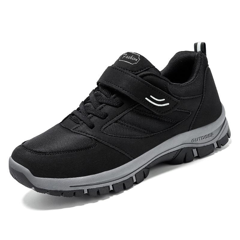 Shoes men's new autumn middle-aged and elderly sports shoes men's shoes Velcro couple walking shoes men's shoes casual shoes
