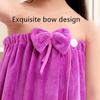 Variable Bow Bath Towel Medium And Large Children Can Wear A Shower Skirt Absorbent Hair Soft Student Swimming Bath Bathrobe