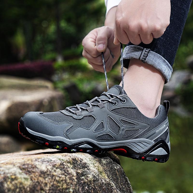 Foreign Trade New Spring and Summer Couple Outdoor Casual Hiking Shoes Women's Hiking Shoes Breathable Mesh Men's Sports
