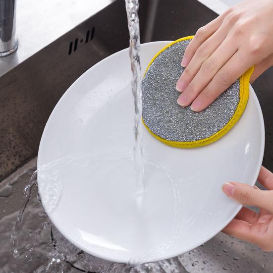 5/10/20Pcs Dishwashing Sponge Good Absorption Performance No Scratches Double-Sided Design Food Residue Cleaner