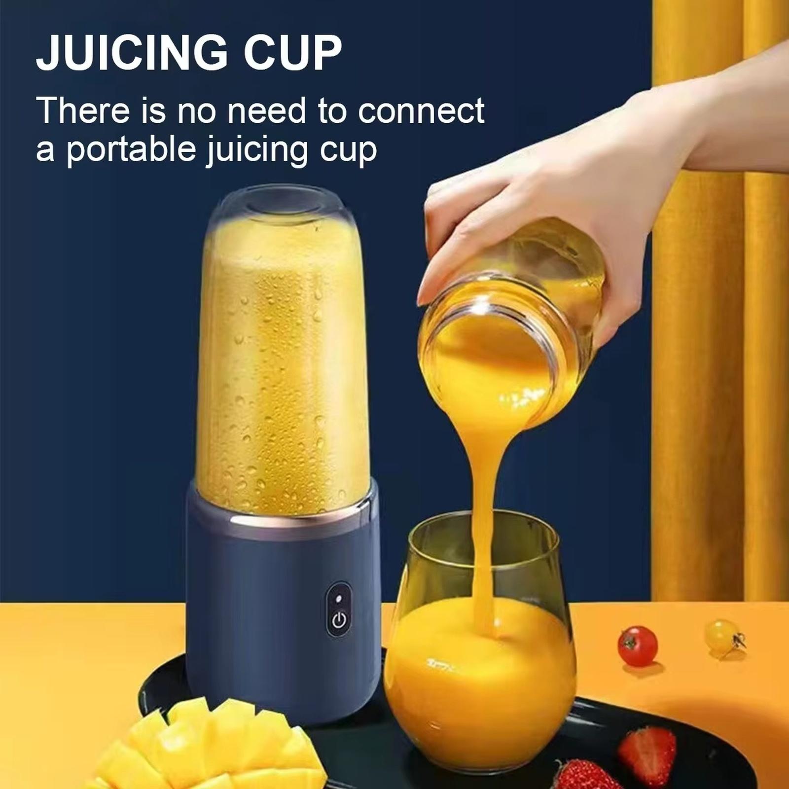 Cross-Border Portable Juicer Cup USB Rechargeable Multifunctional Fruit Mixer for Students Home Travel синий