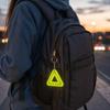 Reflective Safety Keychain Lightweight Backpack Pendant Triangle Safety Tag  Cycling Accessories