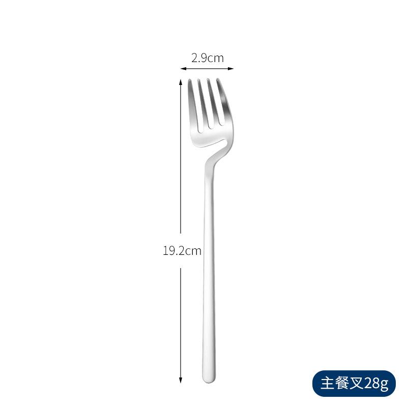 

Столовые приборы Полые вилка и ложка из нержавеющей стали Набор для домашнего западного стола Вилка для салата Десертная ложка Многоразовые столовые приборы