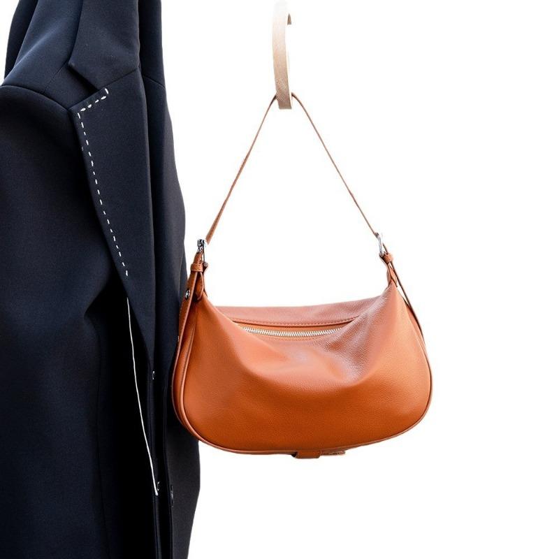 Underarm Bag Genuine Leather Crossbody Bag Dumpling Bag Premium Casual Women's Baotou Layer Cowhide Shoulder Bag