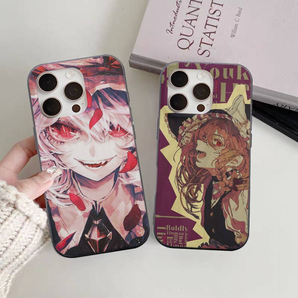 Classic Game Touhou Project For IPhone 17 16 15 11 12 13 14 Pro Max Plus Pro Corrugated Translucent Back Phone Cover