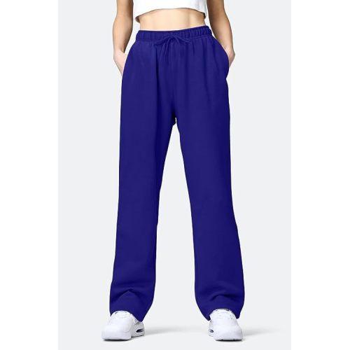 Women's Solid Color High Waisted Loose Casual Sports Pants clothes sale