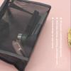Popular Mesh Transparent Makeup Bag Simple Style Large Capacity Travel Cosmetic Bag Portable Organization Bag Makeup Organizers