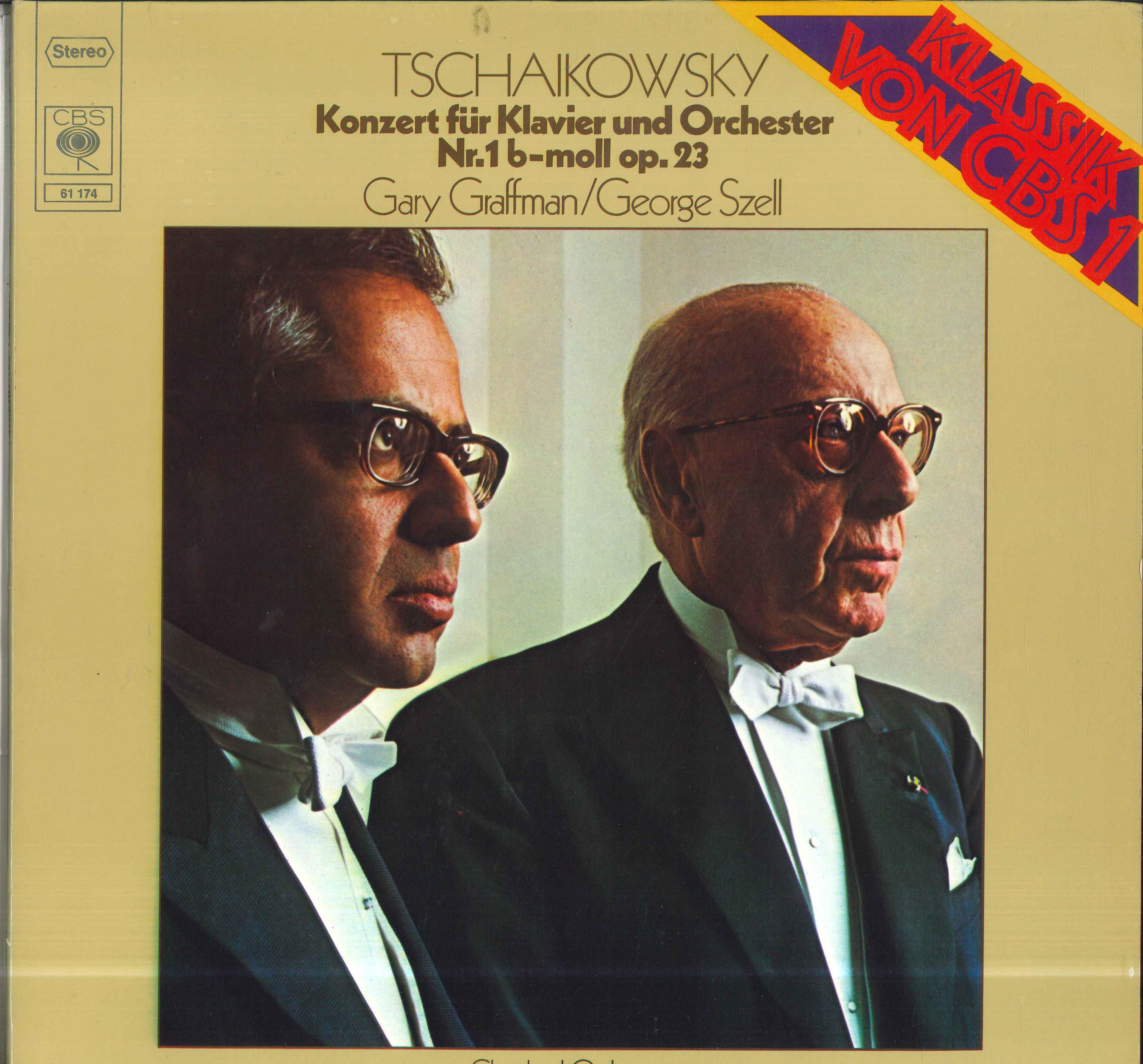 

LP Record GARY GRAFFMAN, GEORGE SZELL, CLEVEL - Tschaikovsky Konzert Fur Klavier Un 61174 CBS 1976 Germany Classical Used