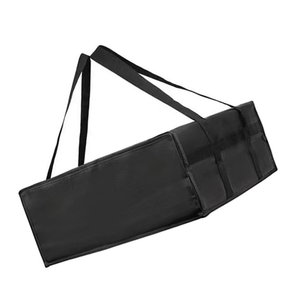 Insulated Bag with Handle Waterproof Nonwoven Fabric Pizza Delivery Bag Portable Food Warmer for Outdoor Picnics