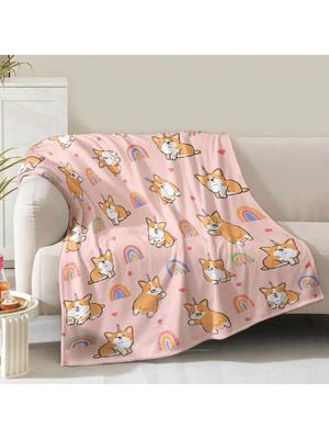 Corgi Blanket Gifts For Corgi Lovers Women Mom  Birthday Christmas Valentine Presents Cute Dog Theme Decor Bedroom Living R