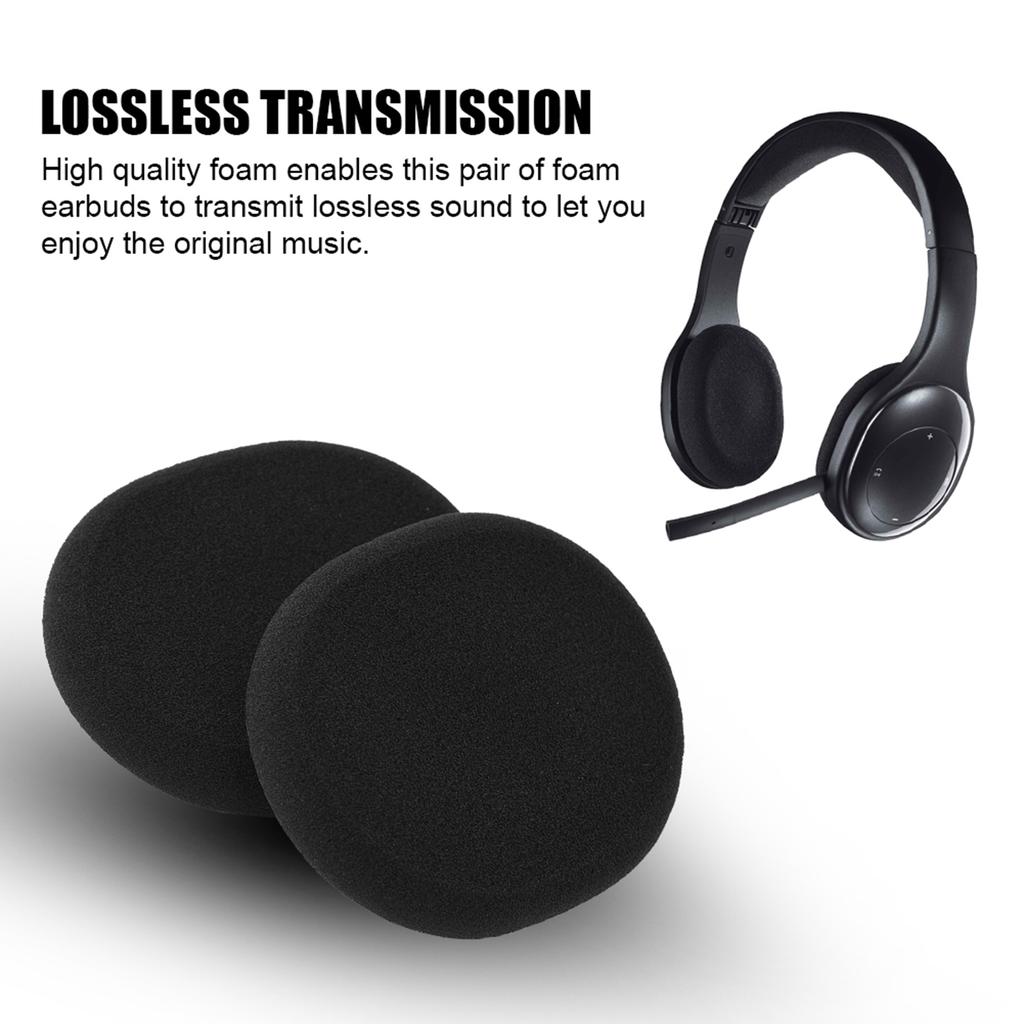 Lossless Transmission Foam Headphone Cover Comfortable Foam Earbuds for Logitech H800 H150 H110