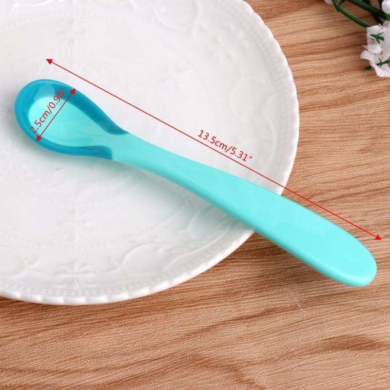 Temperature Heat Sensing Baby Spoon Safety Infant Newborn Feeding Tool Baby Care