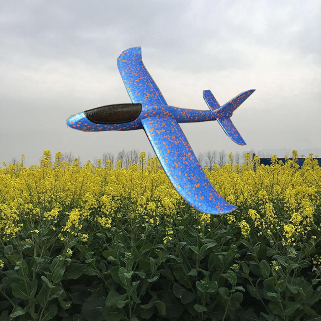 48cm Manual Outdoor Airplane Toy Hand Launch Glider Aircraft Children Kids Gift