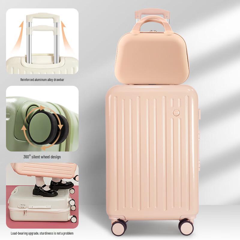 TOUO Large Capacity Luggage Set with Cosmetic Bag