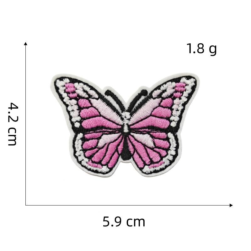 Pink Cartoon Girl Cloth Sticker Doll Computer Embroidery Label Clothing Accessories Cloth Embroidery Hole Patch