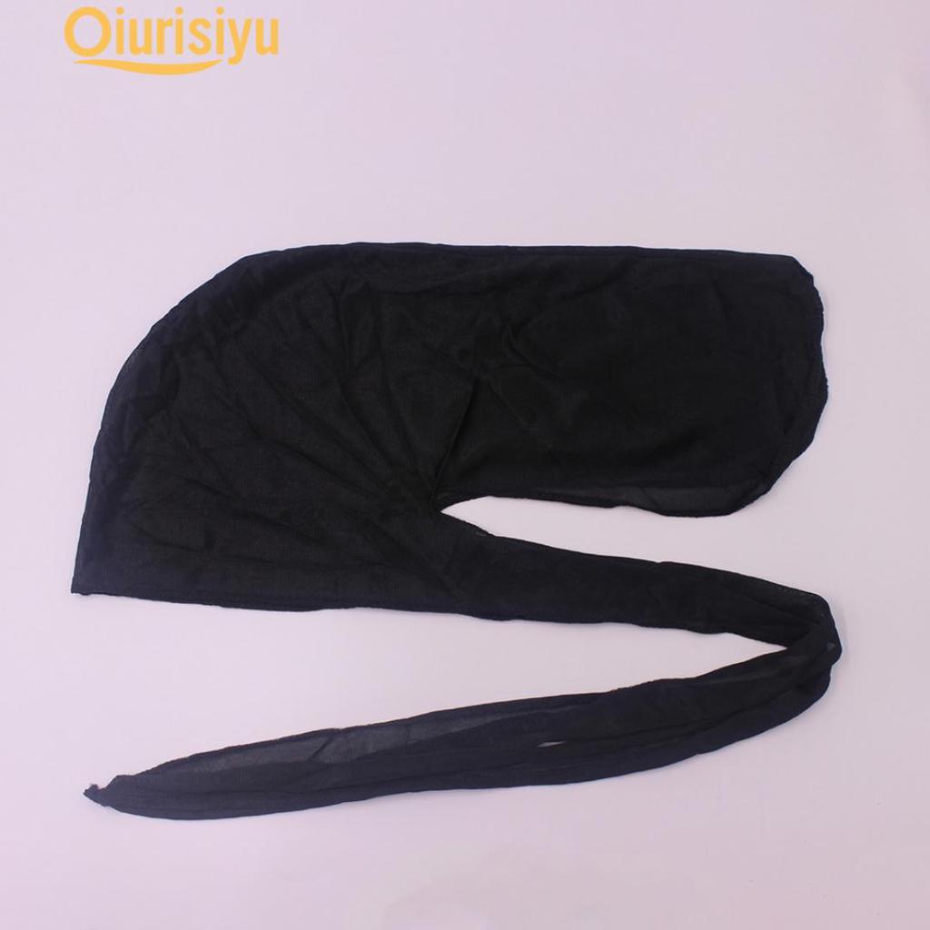 Street Basketball Man Hip-Pop Rap Scarf Elastic Head Warp Long Tail Cap Charm Gift