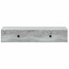 Wall Mounted Side Table Grey Sonoma 87.5 x 34.5 x 17 cm