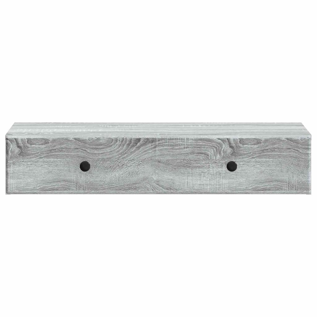 Wall Mounted Side Table Grey Sonoma 87.5 x 34.5 x 17 cm
