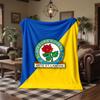 Coperta di Flanella con Stampa Calcio Blackburn Rovers Morbida Calda Coperta da Divano Letto per Casa Ufficio Camera da Letto
