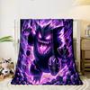 Gengar Purple Haunted Blanket bedroom Blanket for Livingroom Couch lunch break Soft Cozy throw for Friend's festival Gift
