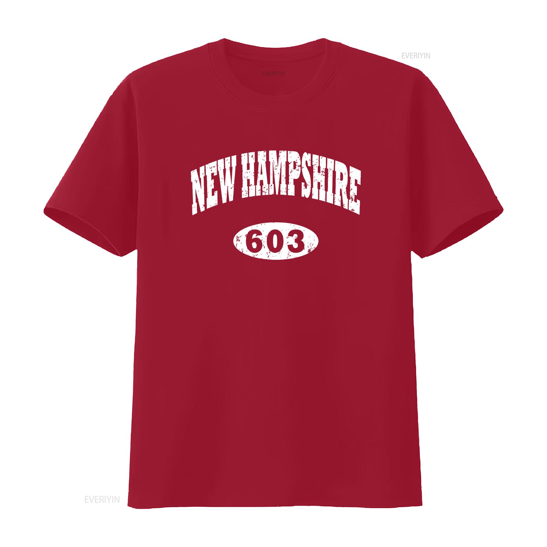 

New Hampshire T Shirt Area Code 603 Vintage vintage Washed designer clothes Unisex graphic Comfortable Soft streetwear S