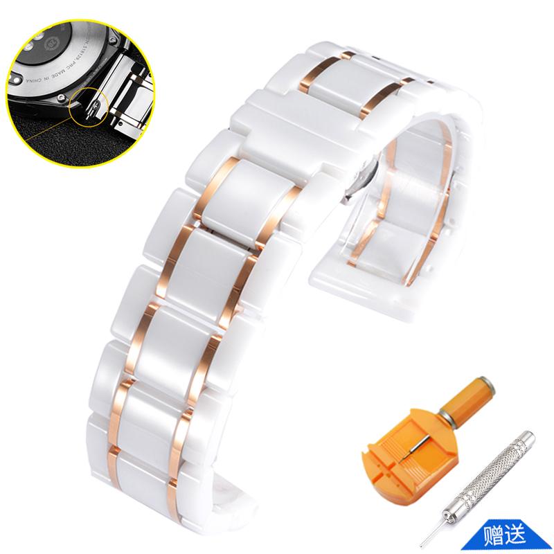 

16 18 20 22 24 мм Универсальный Быстросъемный Керамический Нержавеющая Сталь Ремешок для Часов Для Panerai Hamilton Tissot Мужские Женские Ремешок для Часов 14mm
