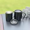 Camping Mug Insulated Mug with Carabiner Handle & Lid Portable Picnic Water Mug