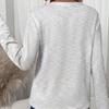 Women Tops V-Neck Long Sleeve Soft Stretchy Loose Fit Pullover Tops Spring Autumn Commuting Style Shirt Vacation Office Wear