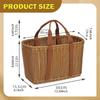Empty And Versatile Woven Basket with Handle, Made of Imitation Rattan, Ideal for Fruit, Eggs,